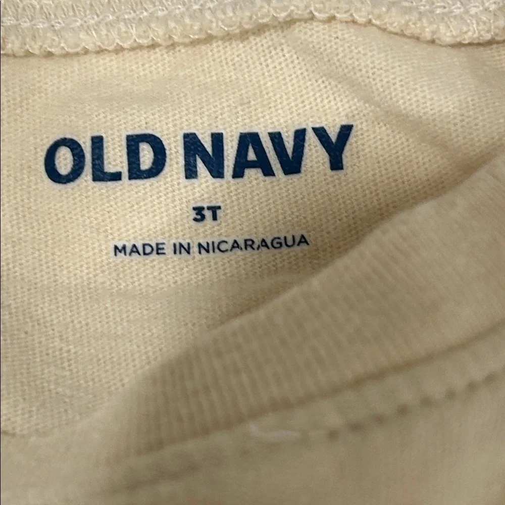 Old Navy Kids Tan Long Sleeve Tee with Graphic